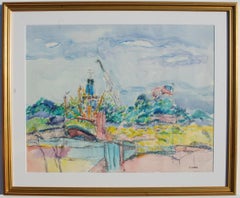 1960s Landscape Drawings and Watercolors