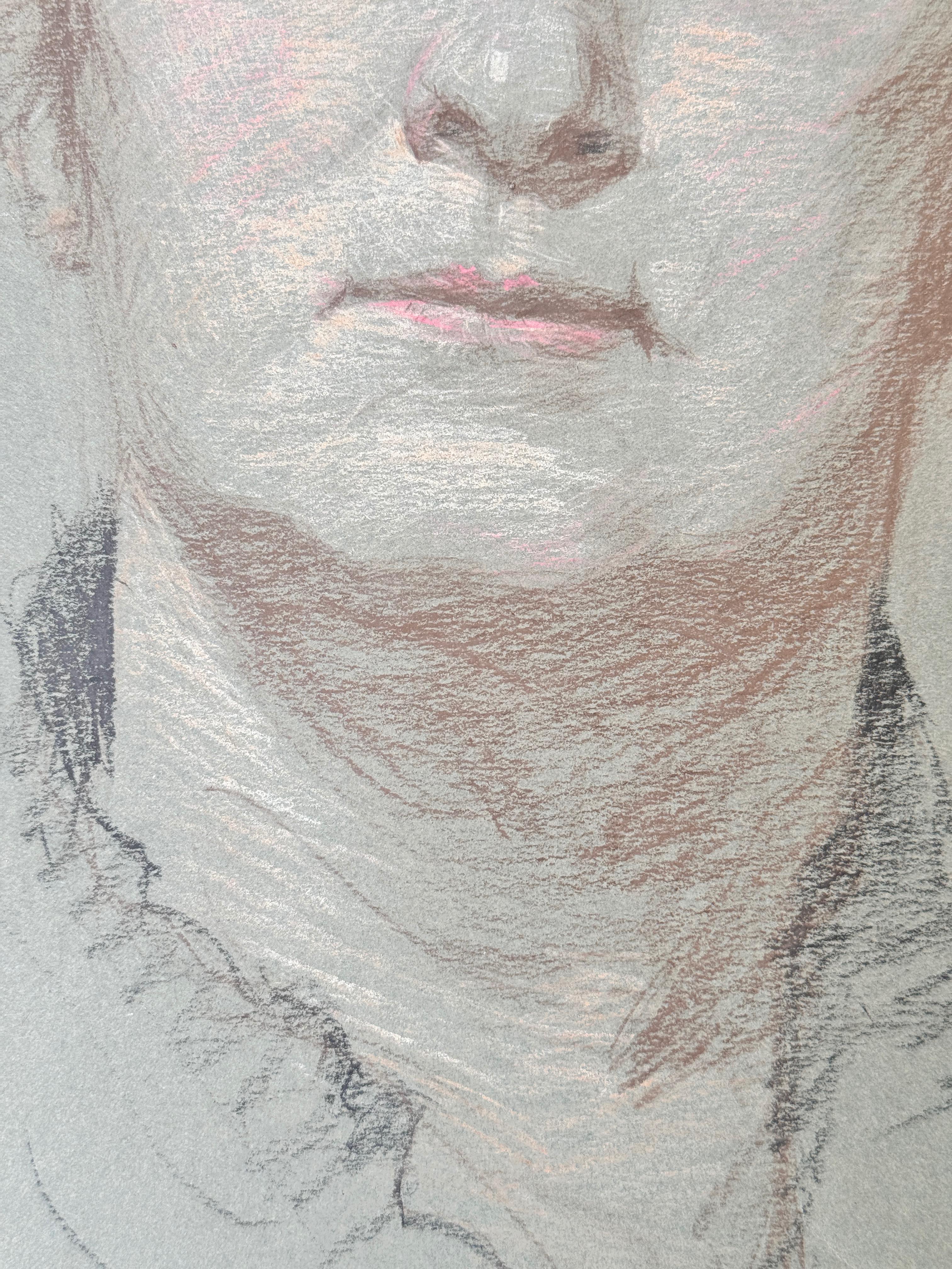 Portrait of a Woman
Pencil signed and dated Feb 20. 20 unframed 14x11
George Kenneth Hartwell painter and illustrator was born in Fitchburg 1891-1949, Massachusetts. He studied at the Art Students' League in New York City under Kenneth Hayes Miller,