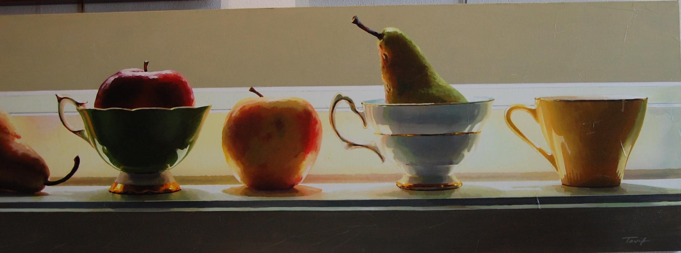  Glänzende Kapuzen und Früchte  – Painting von Tania Darashkevich