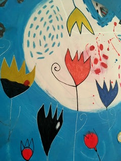 Tandem Bicycle To The Sun Figurative Abstract