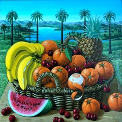 Fruit Basket In The Landscape