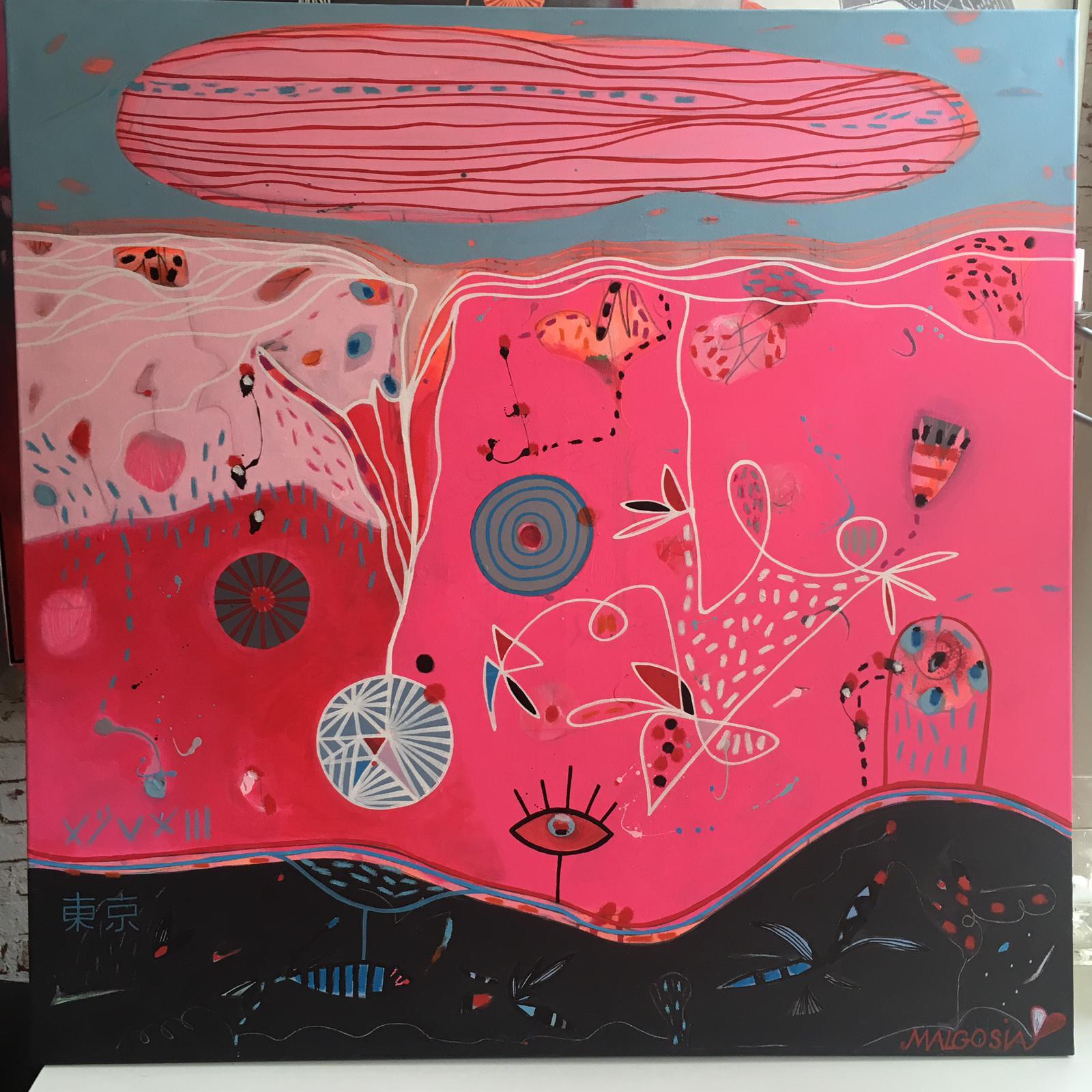 Buongiorno Tokyo - Painting di Malgosia Kiernozycka