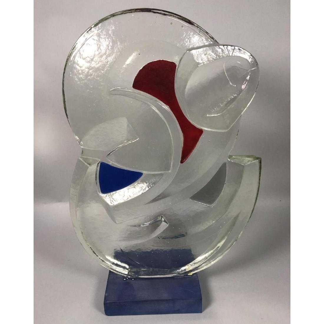 abstract glass sculpture