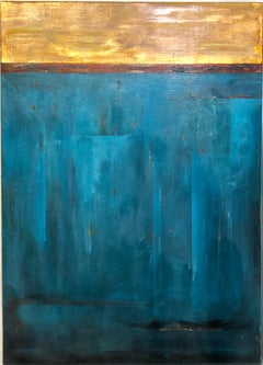 Golden Sky Oil On Wood Panel