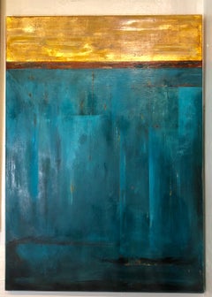 Golden Sky Oil On Wood Panel