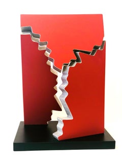  Fractured Series Red Sculpture 