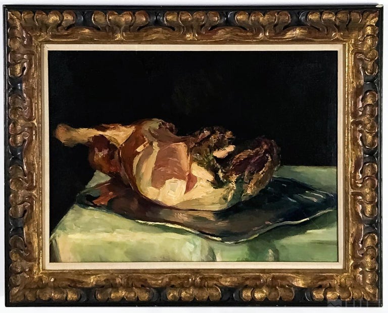 Edmund Pick Morino Figurative Painting - Still Life With Ham