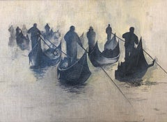 Gruppo di Gondolieri Pittura ad olio