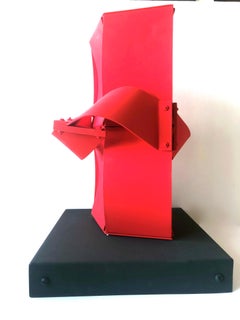 Deity Red Abstract Sculpture