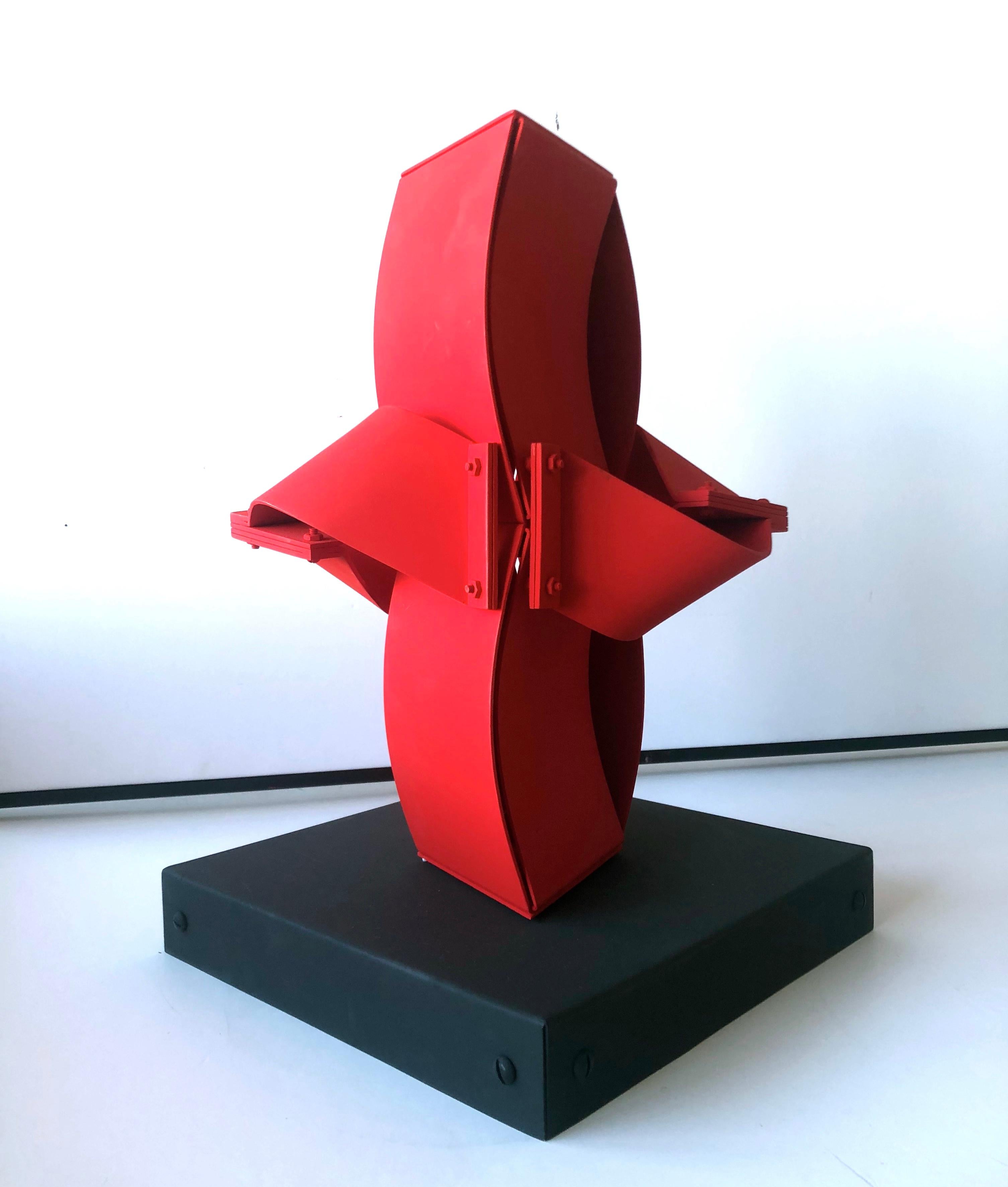  Deity Red Modern Sculpture For Sale 1