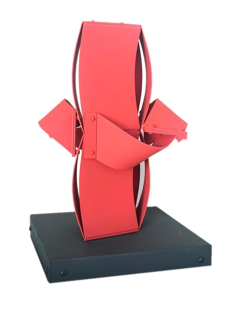 Abstract Sculpture de Edgard Negret - Escultura Abstracta Deidad Roja