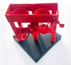 House Of The Snake Modern Red Sculpture