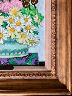 Still Life With Flowers And Butterflies