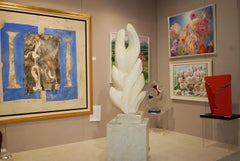 Suddenly It's Spring Large Carrara Marble Sculpture