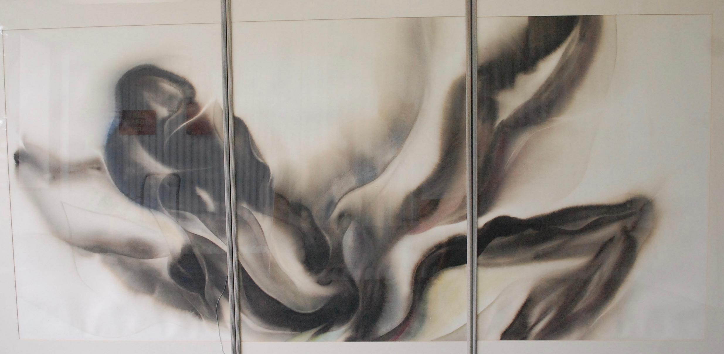 Triptych Abstract Watercolor - Art by Frank Monaco