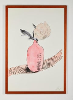 Andy Warhol ( 1928– 1987 ) – Flowers – Hand watercolor silkscreen on paper 1974