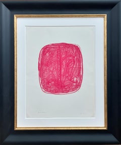 LUCIO FONTANA - lithographie avec incision centrale taillée à la main par Fontana -1967