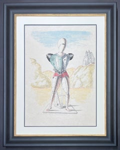 Giorgio de Chirico ( 1888 - 1978) - lithographie (colorée à la main par l'artiste) - 1972