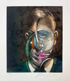 Francis Bacon - Ritratto di Michele Leiris - Acquaforte e acquatinta - 1976