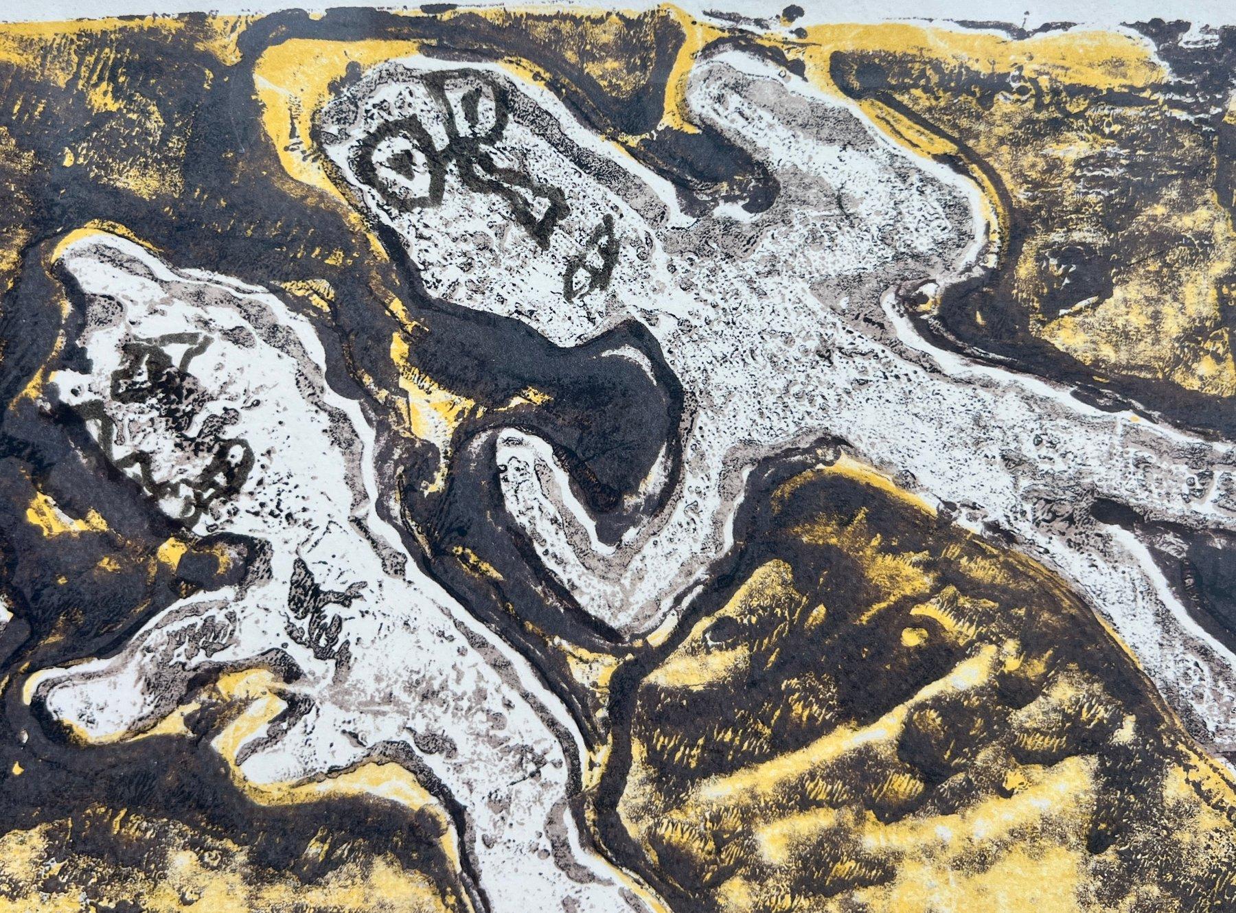 Jean Dubuffet (1901-1985) - Vacations - 1953 - lithographie en couleurs sur papier Rives pap en vente 1