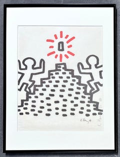 Keith Haring (1958-1990) – Plate 2 from Bayer Suite – 1982