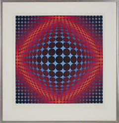 Victor Vasarely (1906-1997) - Pecs - serigrafía sobre papel - 1982