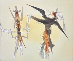 Wifredo Lam (1902 - 1982) - Sin título - Aguatinta sobre papel Arches - 1979
