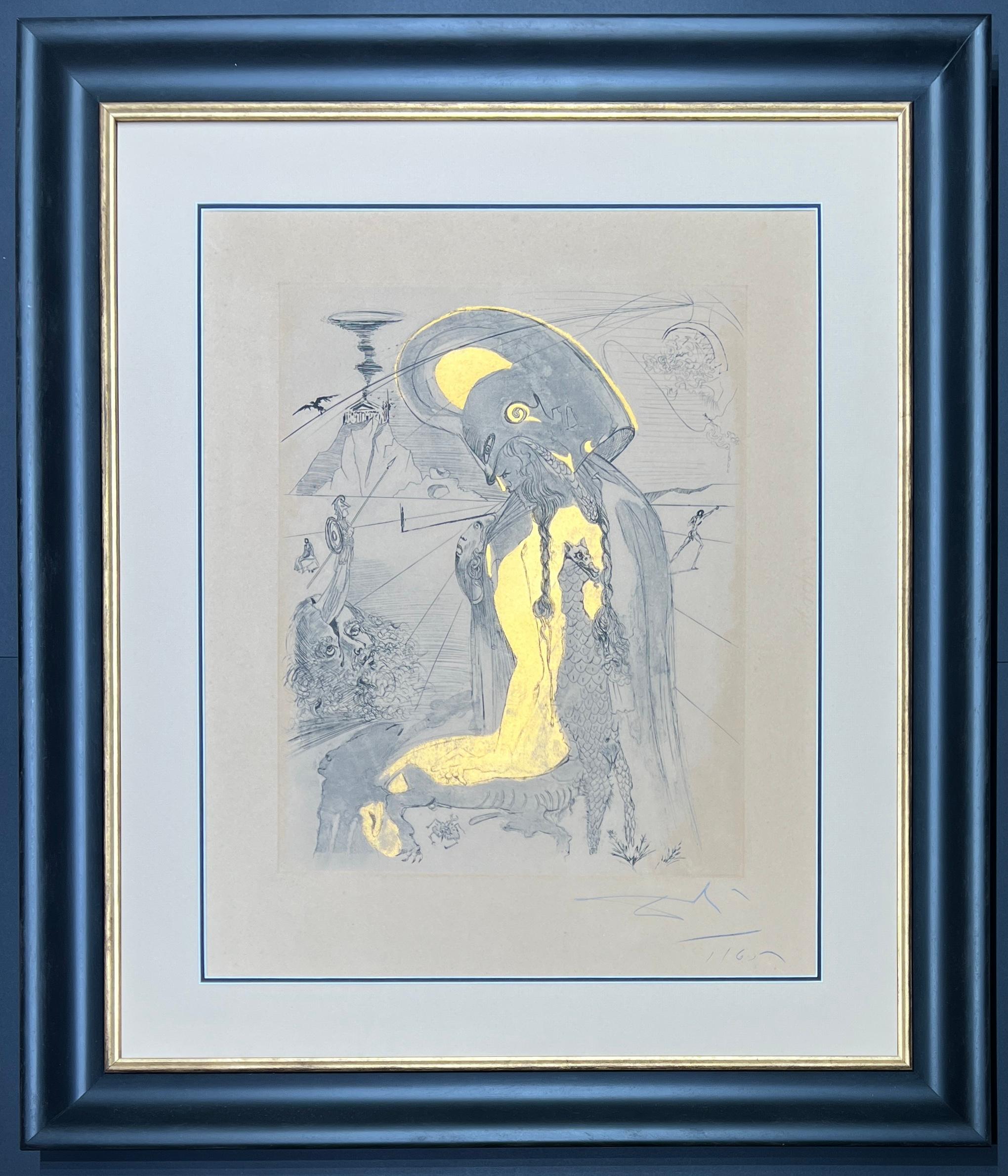 Salvador Dalì (1904-1989) -Ateneo-heliograbado y aguafuerte punta seca- 1965