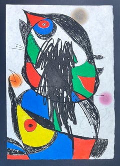 Joan Mirò (1893 - 1983) - PASSAGE DE L'EGYPTIENNE - Aguafuerte y aguatinta a color