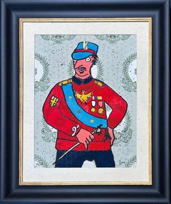 Enrico Baj (1924–2003) - Décoré - Colour etching and collage on brocade - 1972