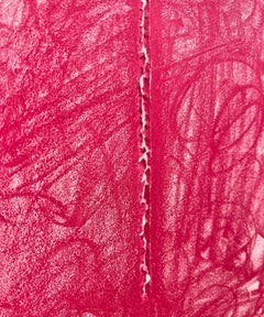 LUCIO FONTANA – lithograph with hand-cut central slash incision by Fontana -1967