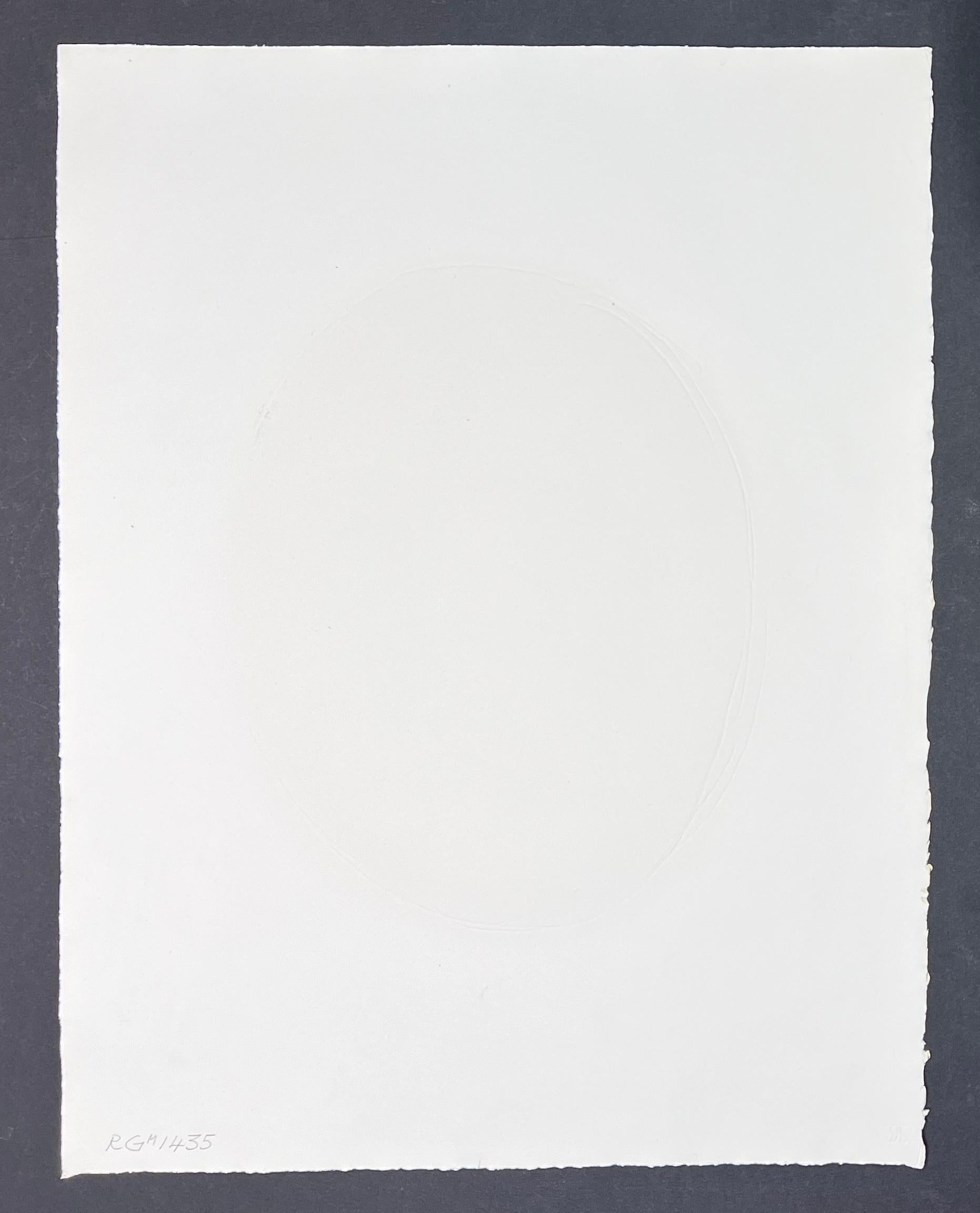 Lucio Fontana ( 1899 - 1968 ) - Nudo Azzurro - Etching and Aquatint with reliefs 4