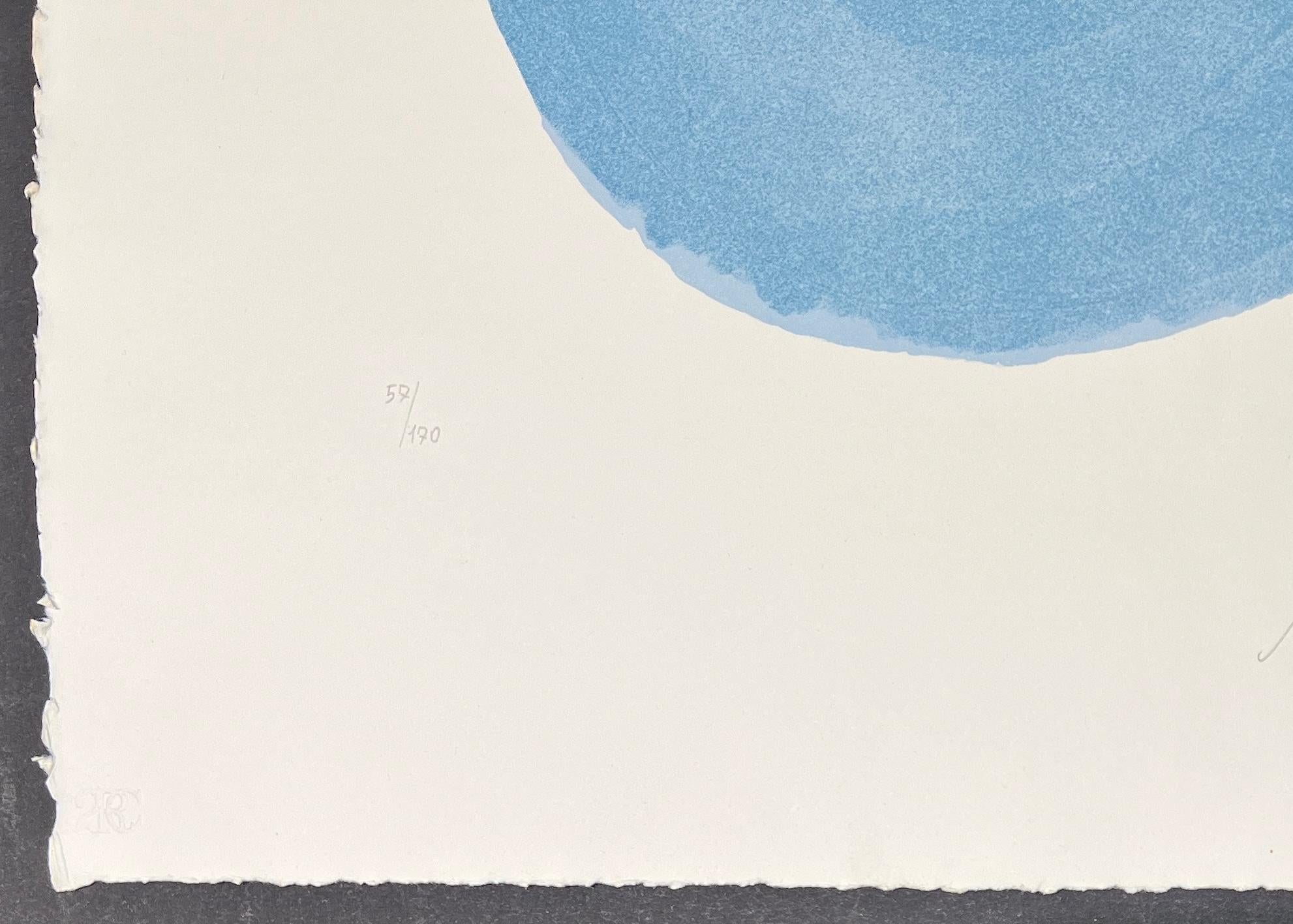 Lucio Fontana ( 1899 - 1968 ) - Nudo Azzurro - Etching and Aquatint with reliefs 3