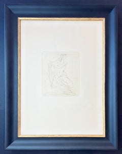 Lucio Fontana ( 1899 - 1968 ) - Nudo - hand-signed etching - 1964