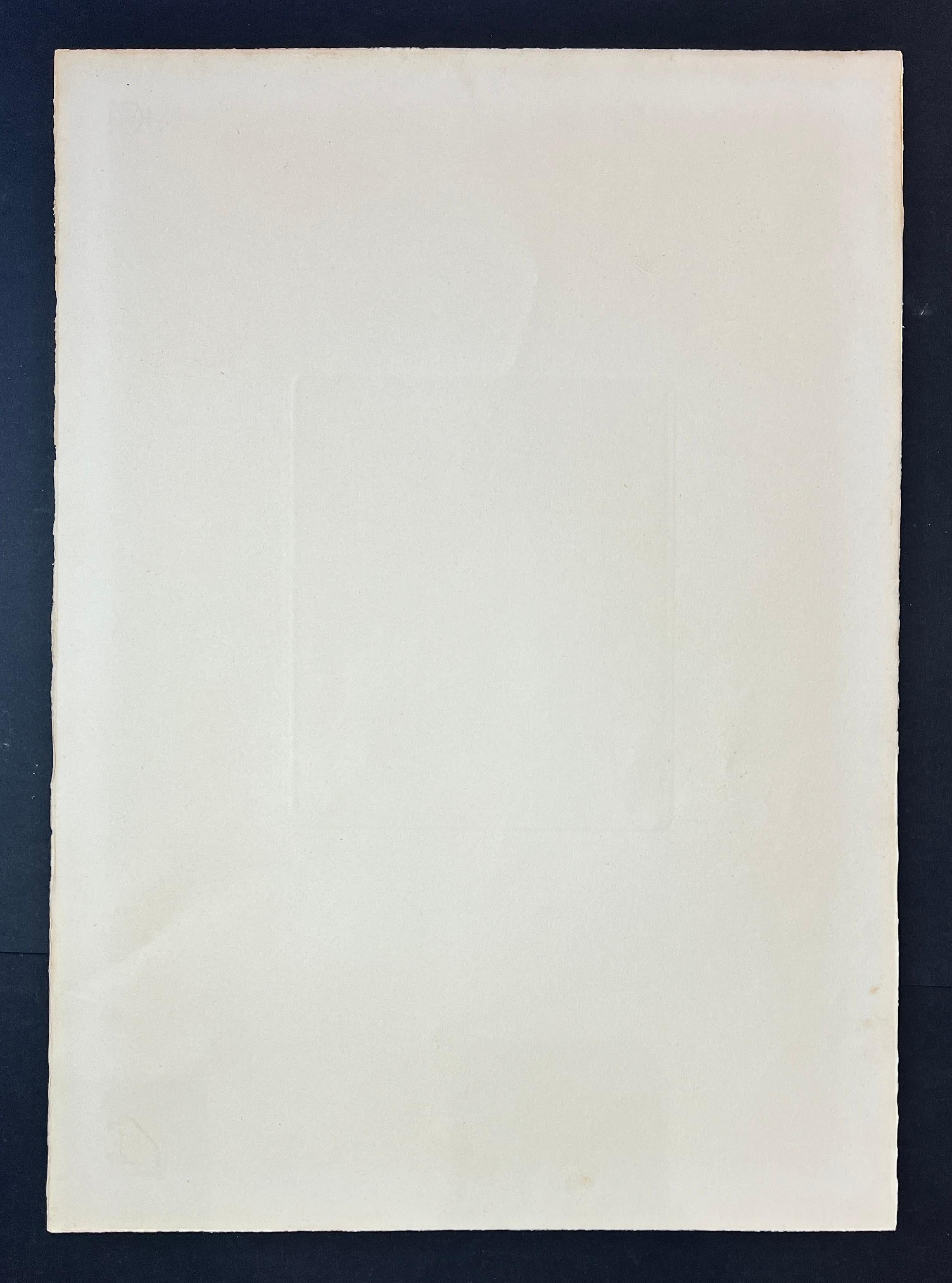 Lucio Fontana ( 1899 - 1968) - Nudo - handsignierte Radierung - 1964 im Angebot 5