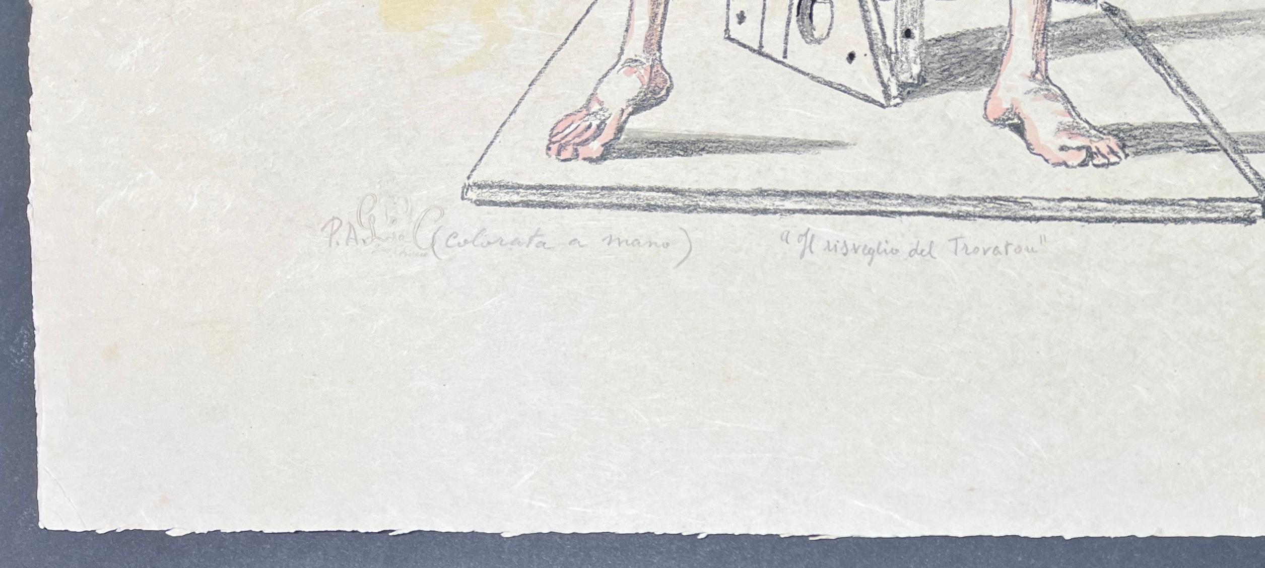 Giorgio de Chirico ( 1888 - 1978 ) - lithograph (hand-colored by artist ) - 1972 1