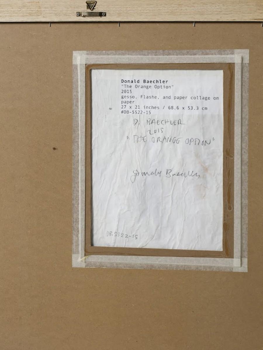 Donald Beachler - Gesso, Flashe e collage di carta su carta - opera unica - 2015 5