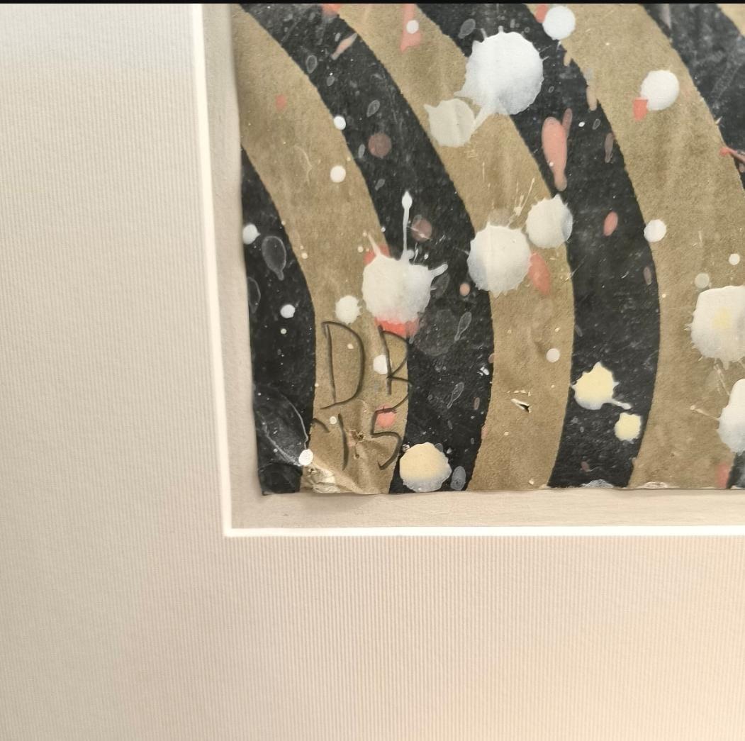 Donald Beachler - Gesso, Flashe e collage di carta su carta - opera unica - 2015 2