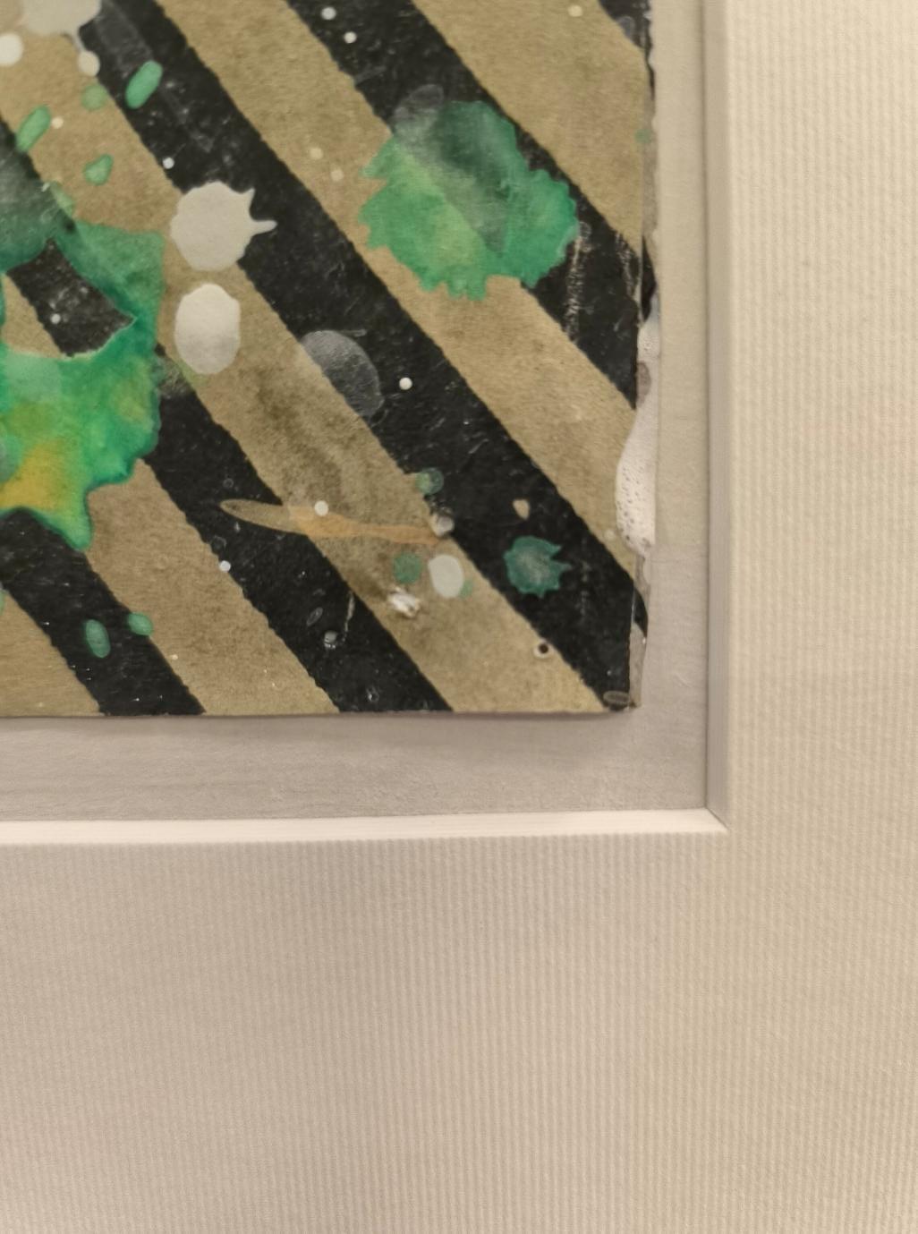 Donald Beachler - Gesso, Flashe e collage di carta su carta - opera unica - 2015 3