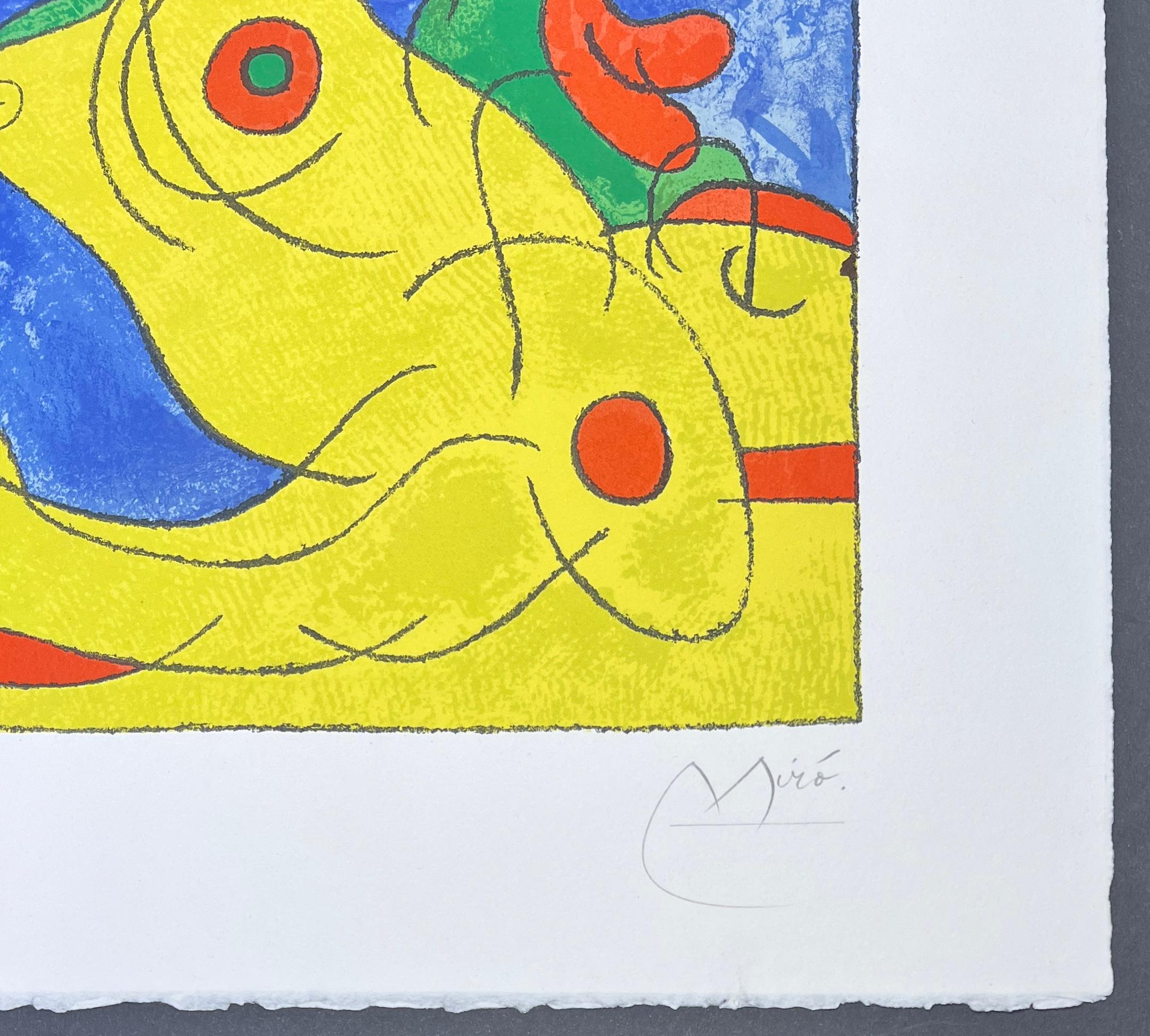 Joan Mirò (1893-1983) - Ubu rey (Ubu Roi) - 1966 (Abstrakt), Art, von Joan Miró