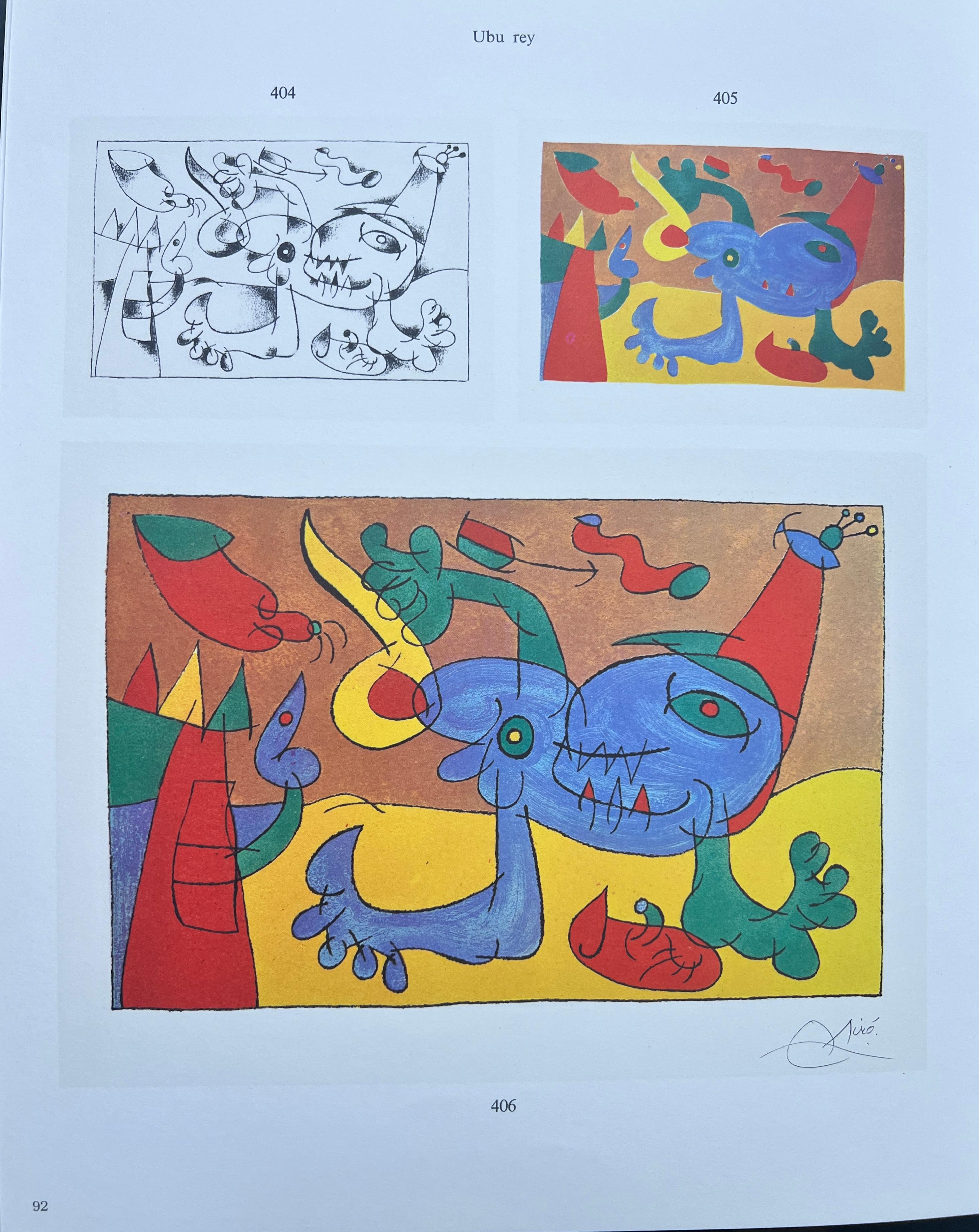 Joan miro (1893-1983) - Ubu Rey (Ubu Roi) - 1966 (Abstrakt), Art, von Joan Miró