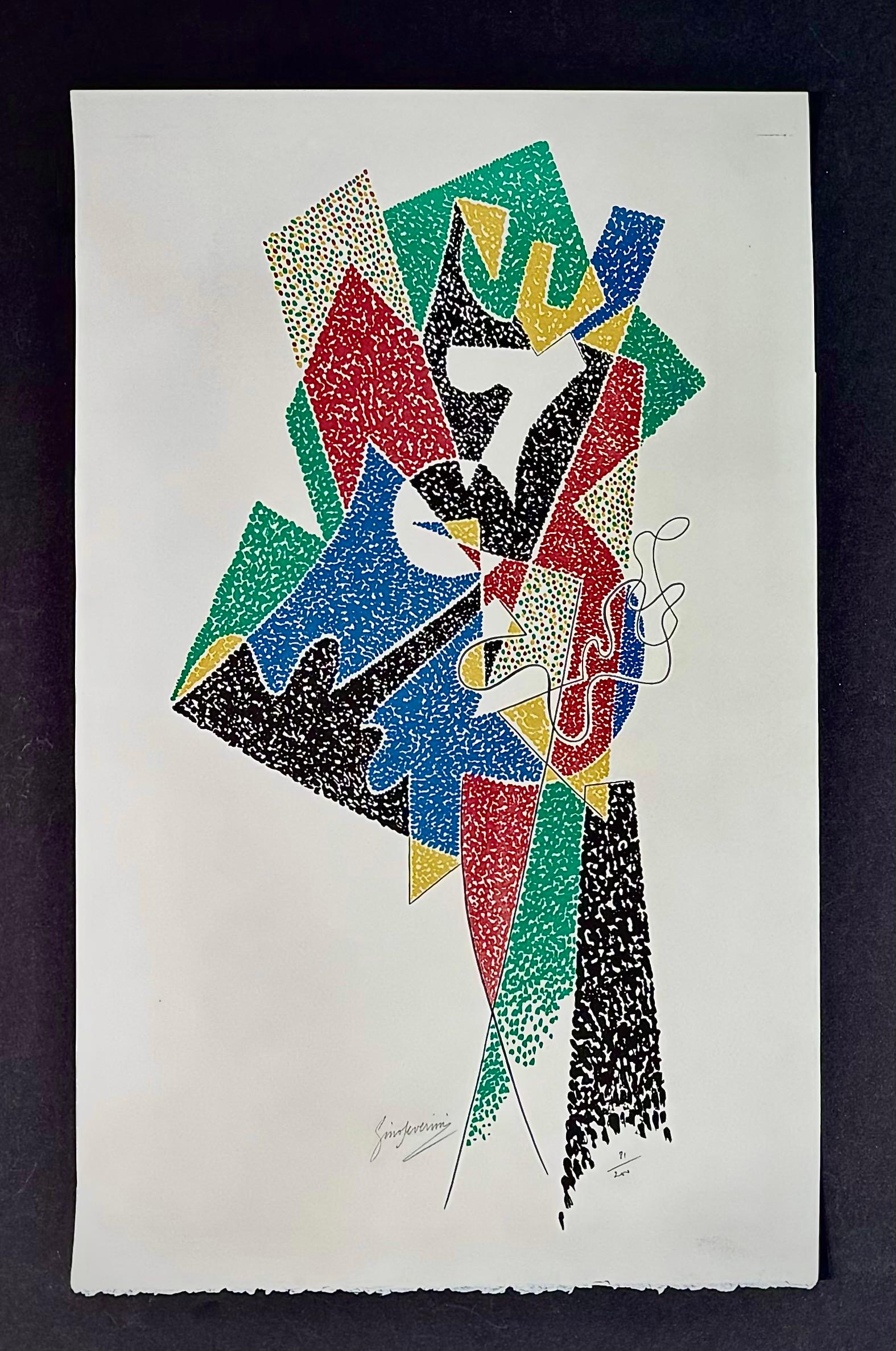 Gino Severini (1883-1966) - litografia firmata a mano - 1956 1