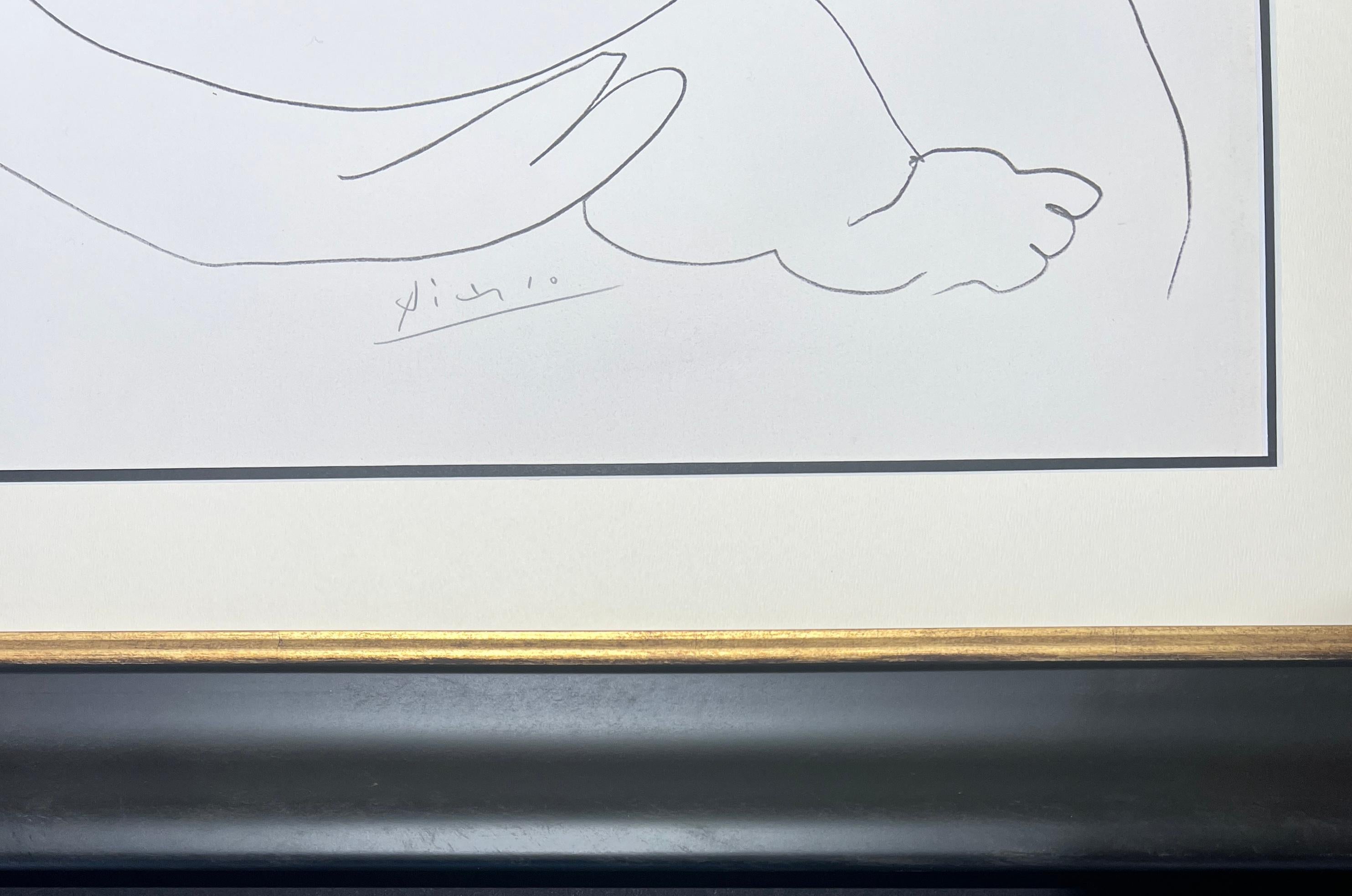 Pablo Picasso ( 1881 - 1973 ) - Lithographie en couleurs sur papier Arches - 1968 en vente 10