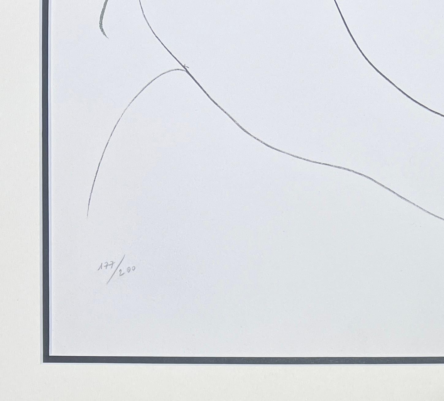 Pablo Picasso ( 1881 - 1973 ) - Lithographie en couleurs sur papier Arches - 1968 en vente 8