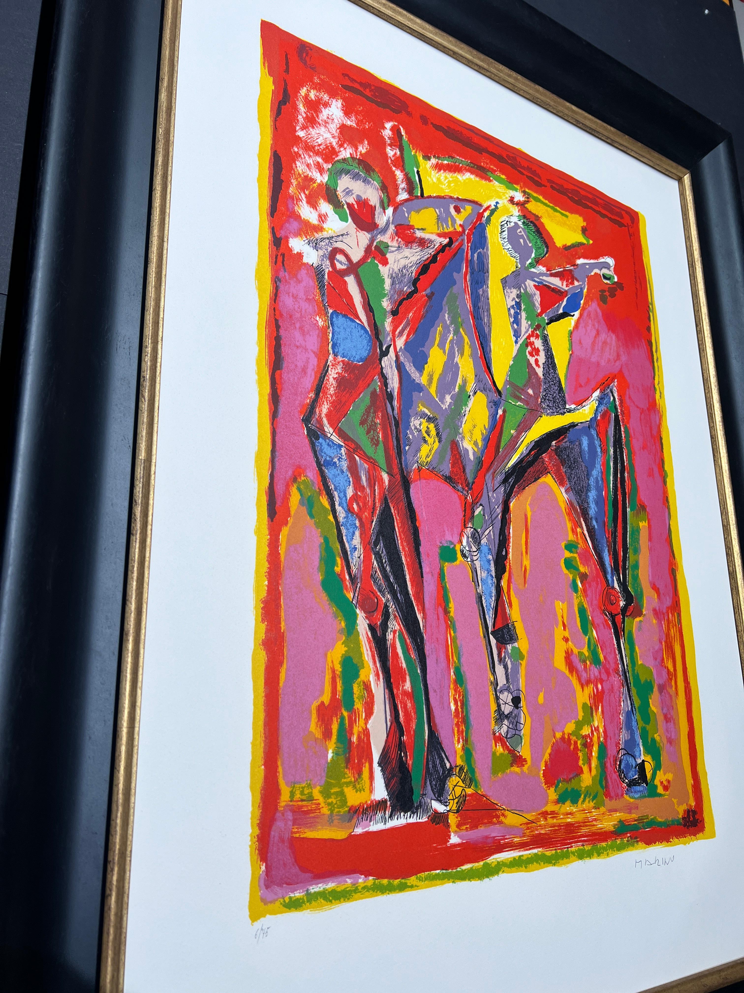 Marino Marini (1901-1980)-IMMAGINAZIONE DI COLORE (1979)-Litografia a colori in vendita 2