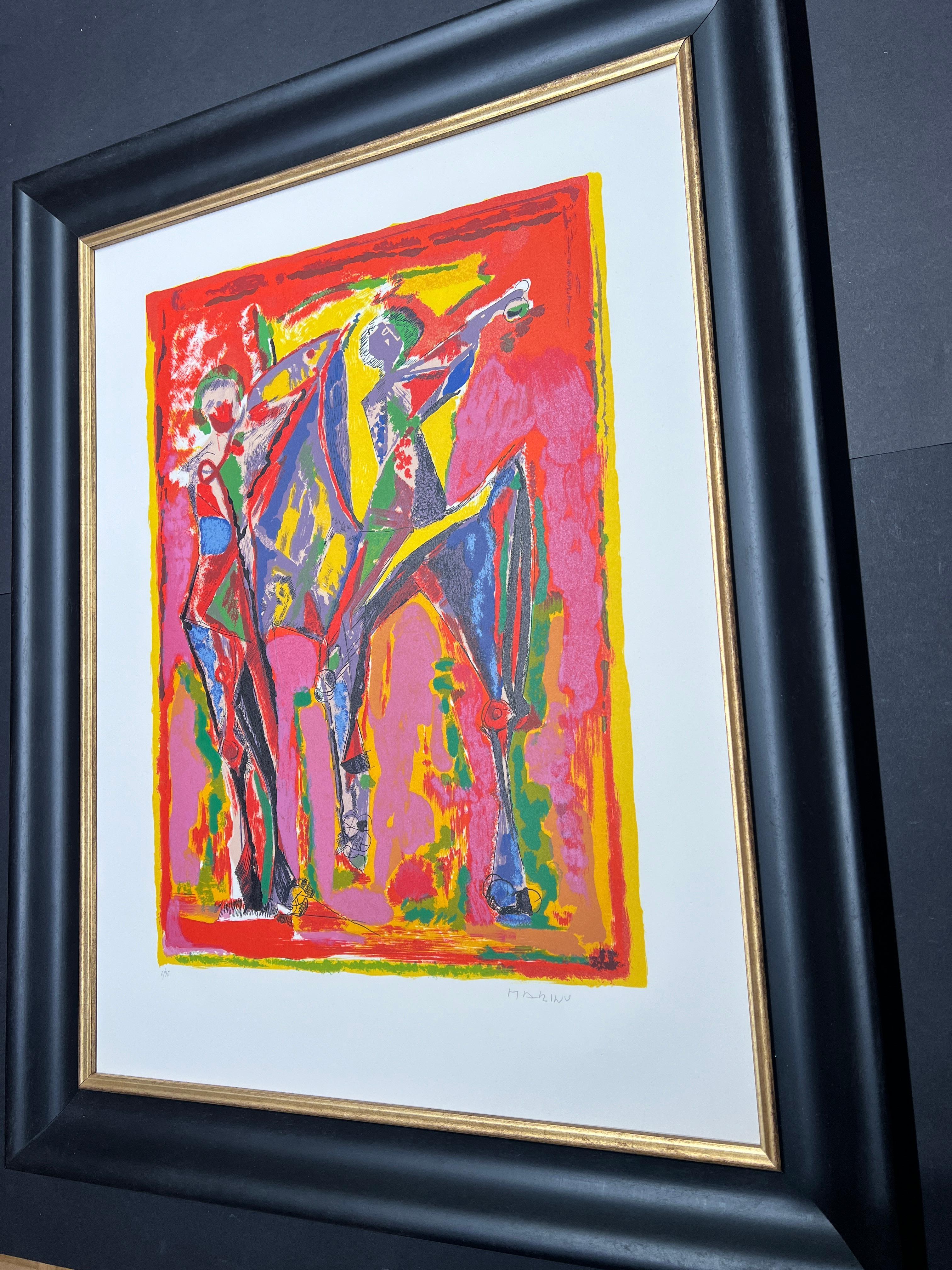 Marino Marini (1901-1980)-IMMAGINAZIONE DI COLORE (1979)-Litografia a colori in vendita 3
