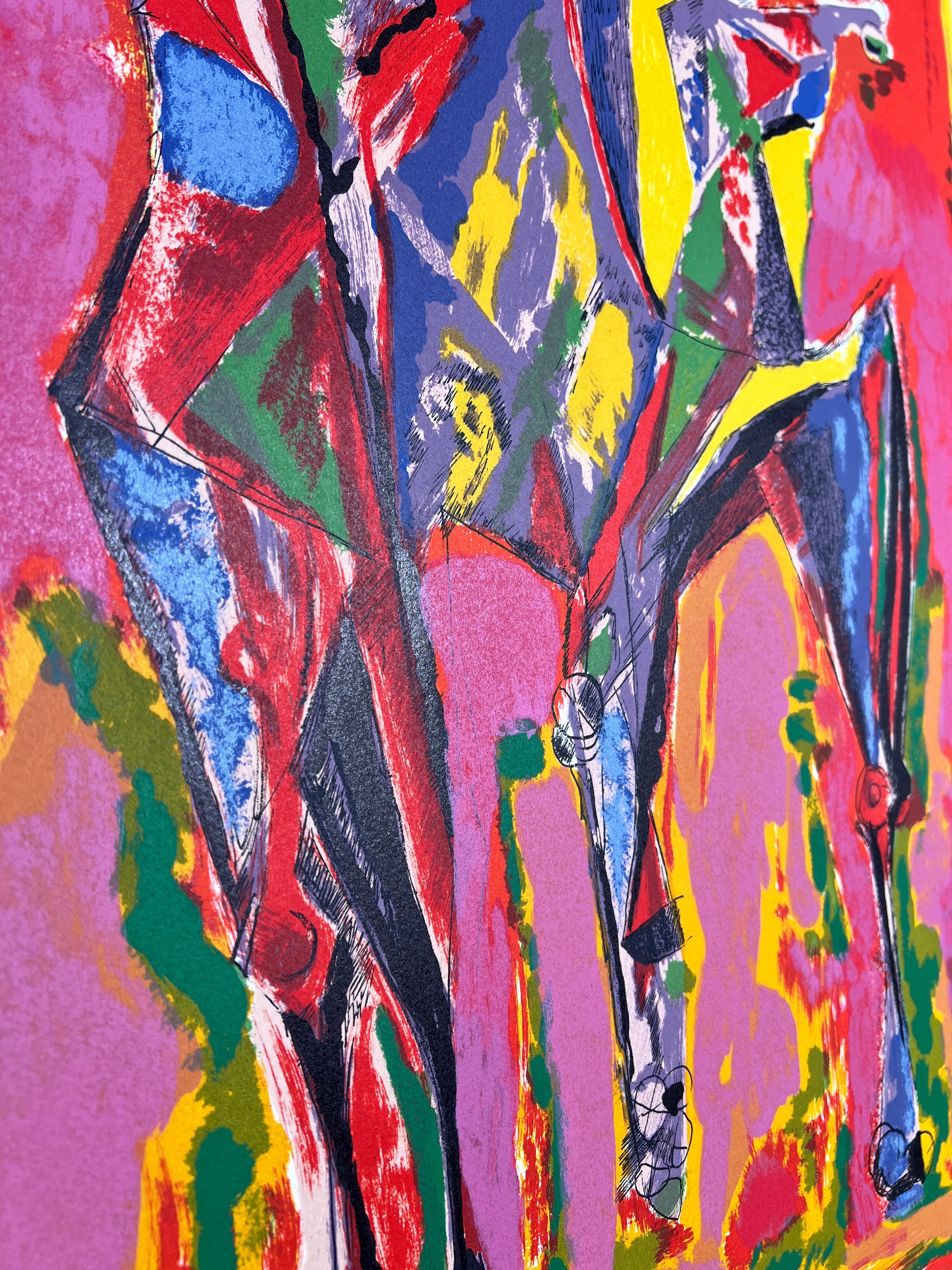 Marino Marini (1901-1980)-IMMAGINAZIONE DI COLORE (1979)-Litografia a colori in vendita 6