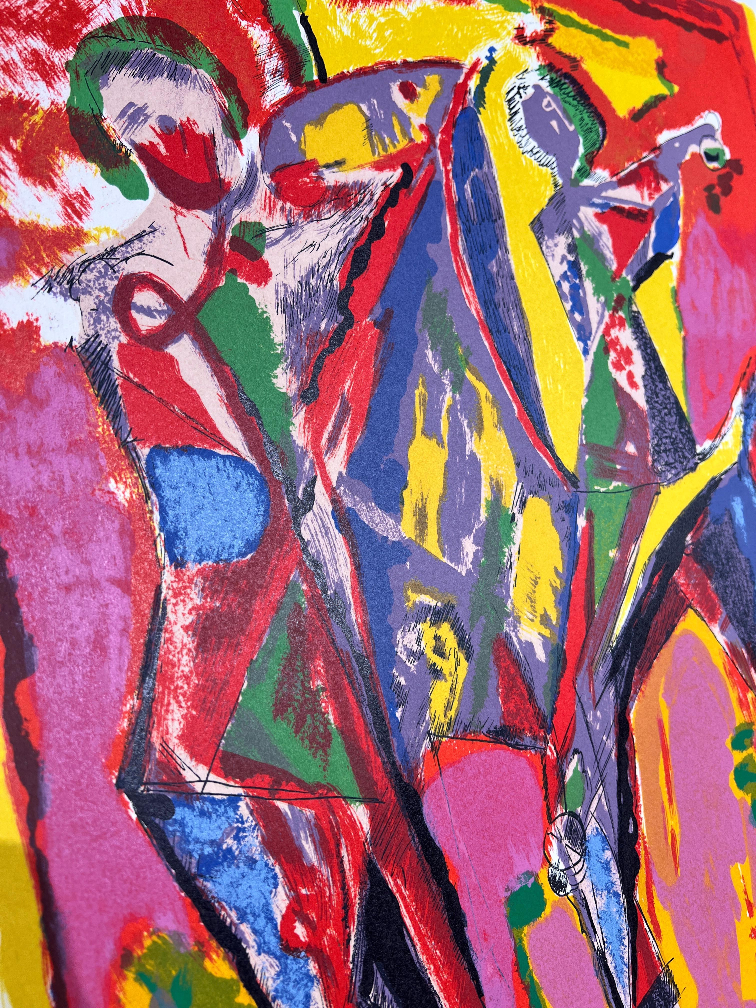 Marino Marini (1901-1980)-IMMAGINAZIONE DI COLORE (1979)-Litografia a colori in vendita 7