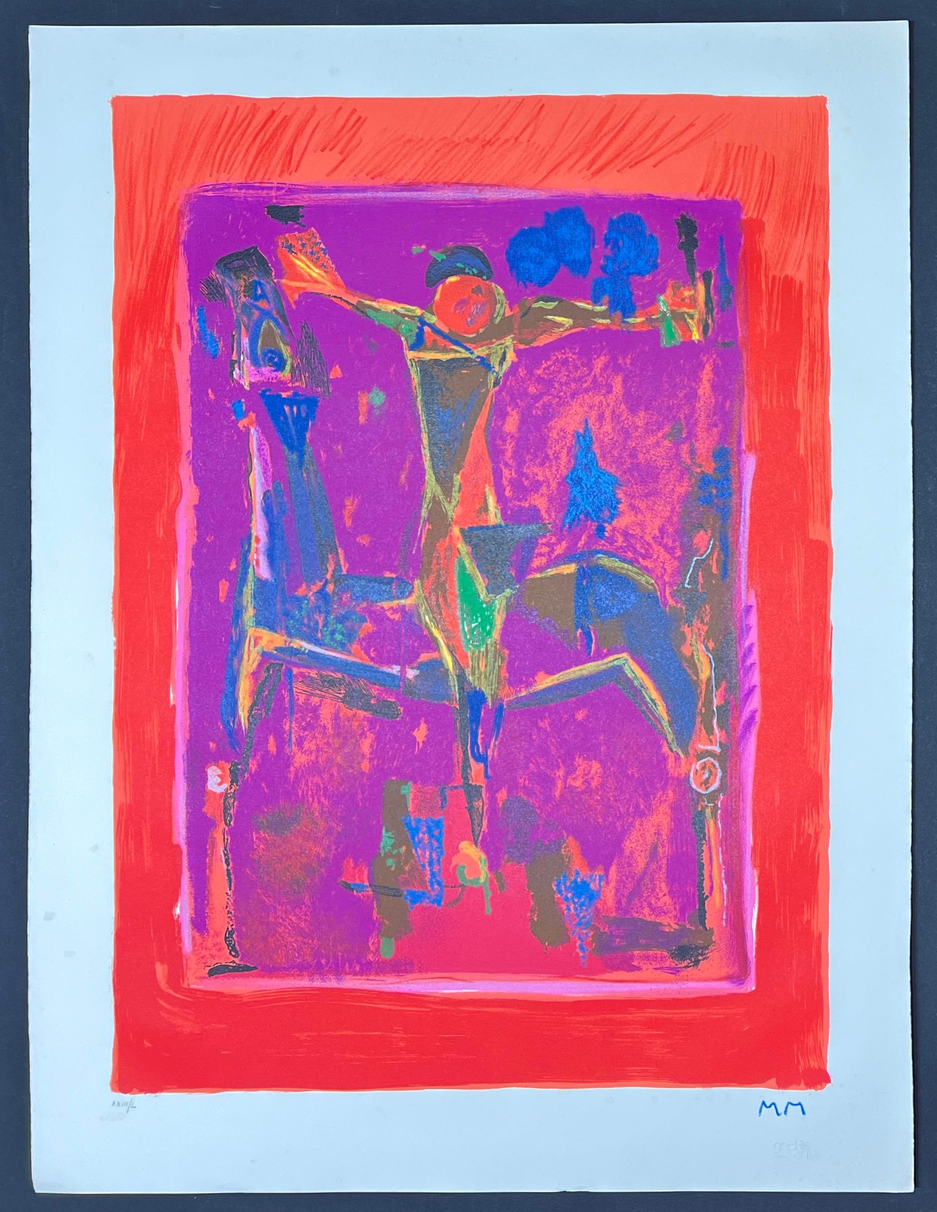 Marino Marini (1901-1980) - Orizzonte (1979) - Lithographie couleur sur papier Arches en vente 1