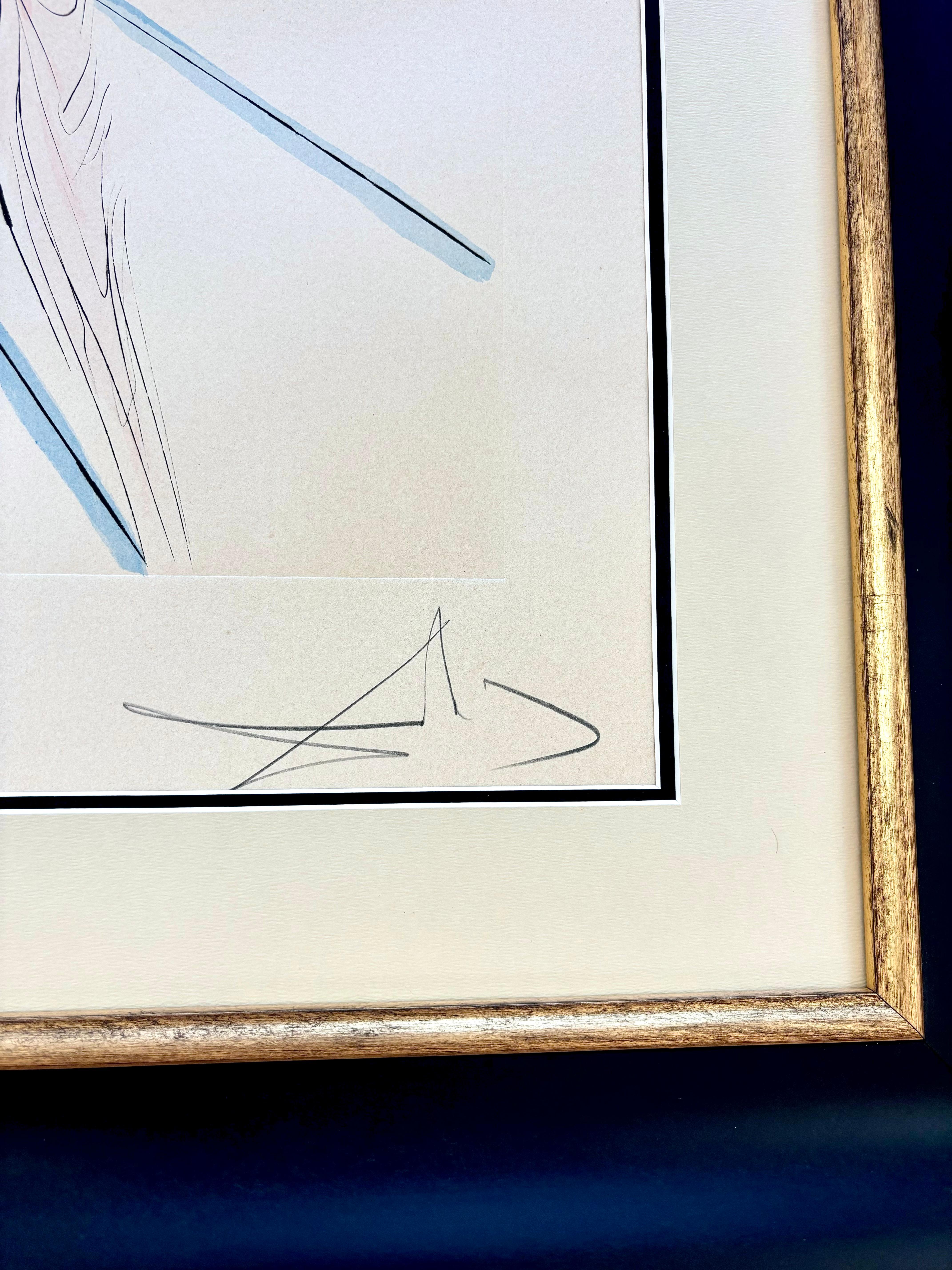 Salvador Dalí (1904-1989) - Venus (1974) - handaquarellierte Kaltnadelradierung 4
